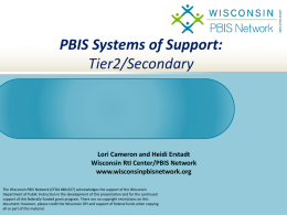 PowerPoint - Wisconsin PBIS Network