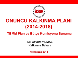 Slayt 1 - TBMM Plan ve Bütçe Komisyonu
