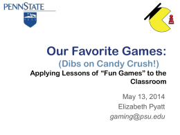 Our Favorite Games - Educational Gaming Commons
