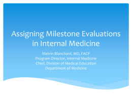 Assigning Milestone Evaluations to Faculty and Rotations