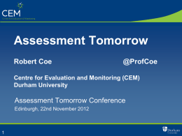 Assessment Tomorrow (ppt)