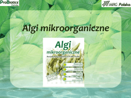Prezentacja algi mikroorganiczne (plik )