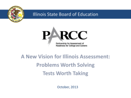 PARCC Update PowerPoint - Western Illinois University