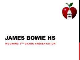 2015-Incoming 9th Grade Night Presentation