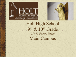 File - Holt High School Guidance and Counseling