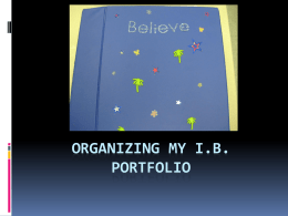 Portfolio Cover - Ammons Middle School