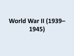 Second world war