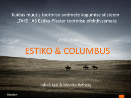 Estiko-Columbus presentatsioon