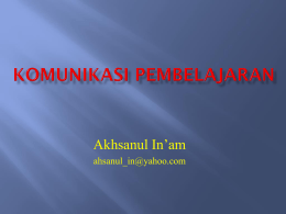 Drs. Akhsanul In`an, MM., Ph.D.