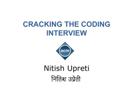 CRACKING THE CODING INTERVIEW