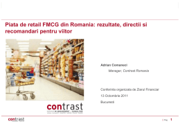 Piata de retail FMCG din Romania