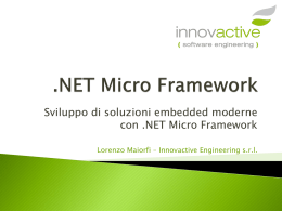 NetMicroframework (slide) - Torino Technologies Group