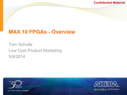 MAX 10 FPGA
