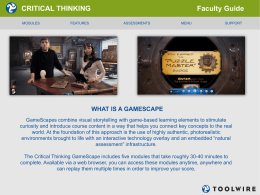 CRITICAL THINKING Faculty Guide