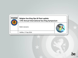 Belgian Sea King Ops