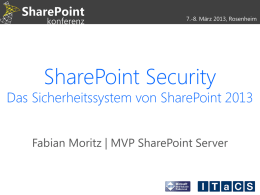 Fabian Moritz - SharePointCommunity