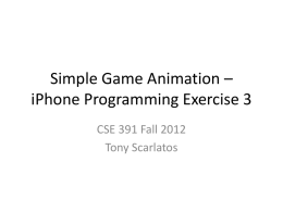 Simple Game Animation * iPhone Programming Exercise 4