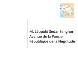 Hommage à Léopold Sédar Senghor