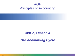 AOF Principles of Accounting