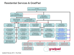 Residential Services and GradPad Organisational