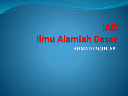 IAD PPT - Wellcome to Ahmad Faqih Private Blog
