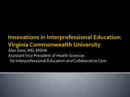 Alan Dow - VCU Health Sciences - Virginia Commonwealth University