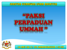 paksi_perpaduan_ummah - Jabatan Kemajuan Islam Malaysia