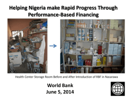 Nigeria - in-depth country presentation and discussion