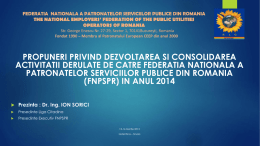 Federatia Nationala a Patronatelor Serviciilor Publice din Romania
