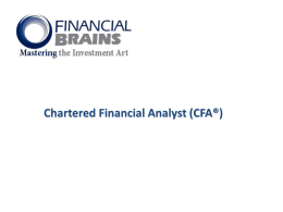 CFA - Financial Brains