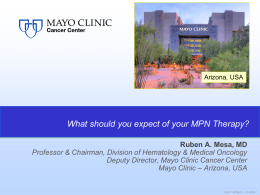Overview of Mayo Clinic Cancer Center