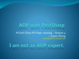 AOP with PostSharp
