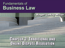 Business Law Chapter 2 - Doral Academy Preparatory
