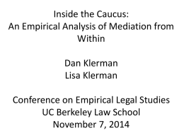 Mediation. CELS - USC Gould School of Law