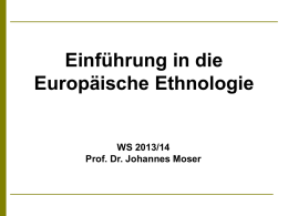 Vorlesung Prof . Dr. Johannes Moser