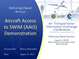 Aircraft Access to SWIM Demonstration