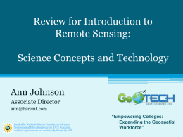 7.1Intro to Remote Sensing GeoTed Ajohnson V4