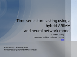 Time series forecasting using a hybrid ARIMA and neural network