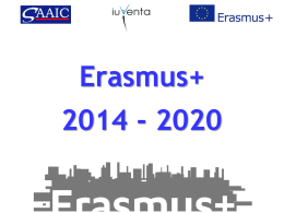 Prezentácia z informačných seminárov k novému programu Erasmus +