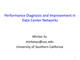 Performance Diagnosis and Improvement in Data Center