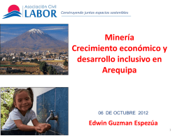 Edwin Guzman Espezúa - Grupo de Diálogo, Minería y Desarrollo