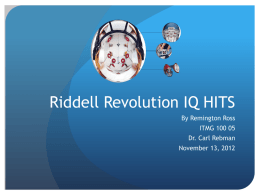 Riddell Revolution IQ HITS