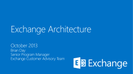 Exchange Architecture