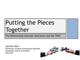 Putting the Pieces Together