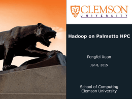 Hadoop - Clemson University