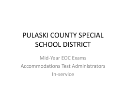 Power Point Accommodations Inservice