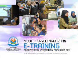 presentasi e training 2014