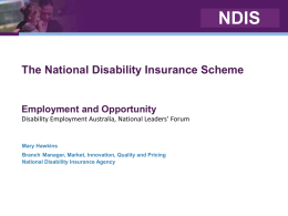 NDIS - Disability Employment Australia