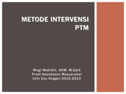 Pertemuan 7 metode intervensi PTM_wahid