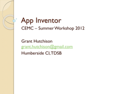 App_Inventor_Workshop_CEMC_Summer _2012